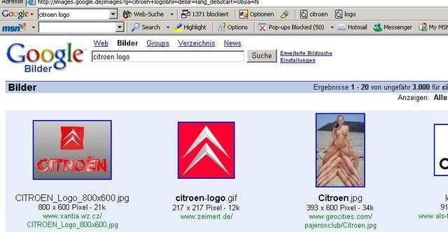 error displaying image